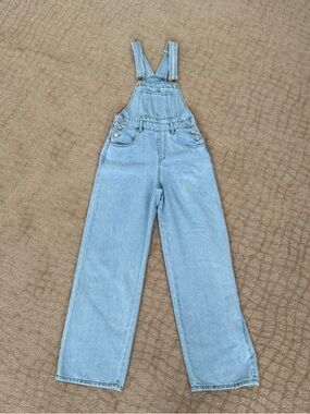 SHEIN Light Blue Denim Overalls